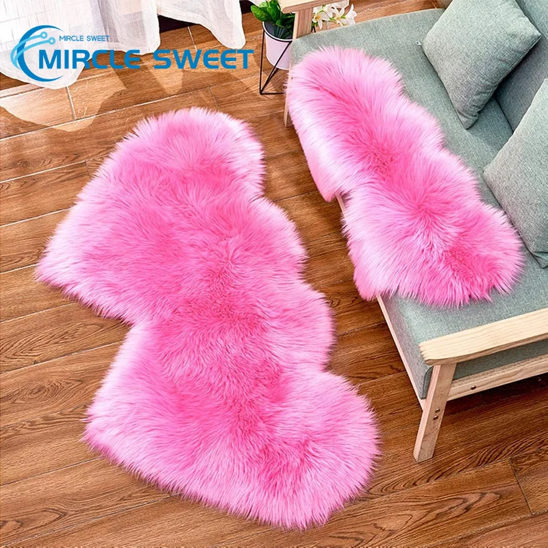 

Bubble Kiss Fluffy Rug Fur Carpets for Living Room Home Decor Bedroom Kid Room Floor Mat Decoration Salon Thicker Pile Rug