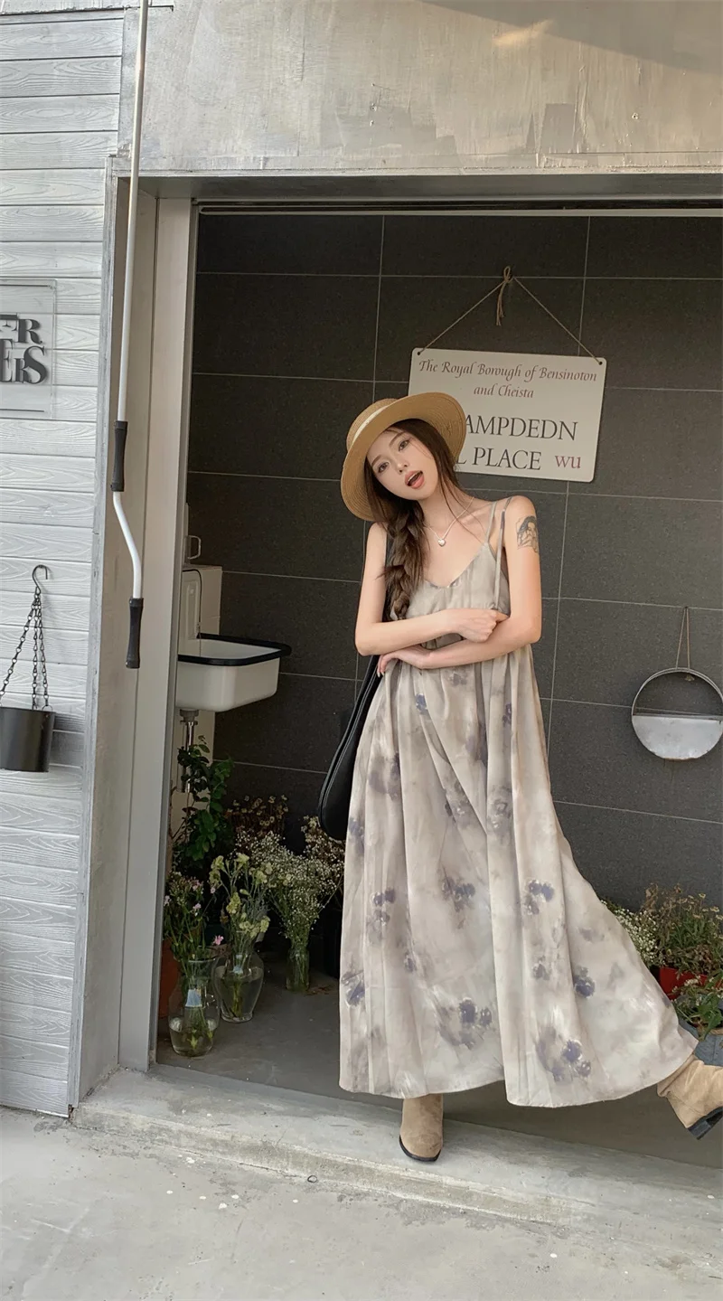 Ink Painting Printing Boho Design Summer Maxi Midi Long Dress with Strap Loose Baggy Oversized Women Dresses korean clothing y2k
Ink Painting Printing Boho Design Summer Maxi Midi Long Dress with Strap Loose Baggy Oversized Women Dresses korean clothing y2k