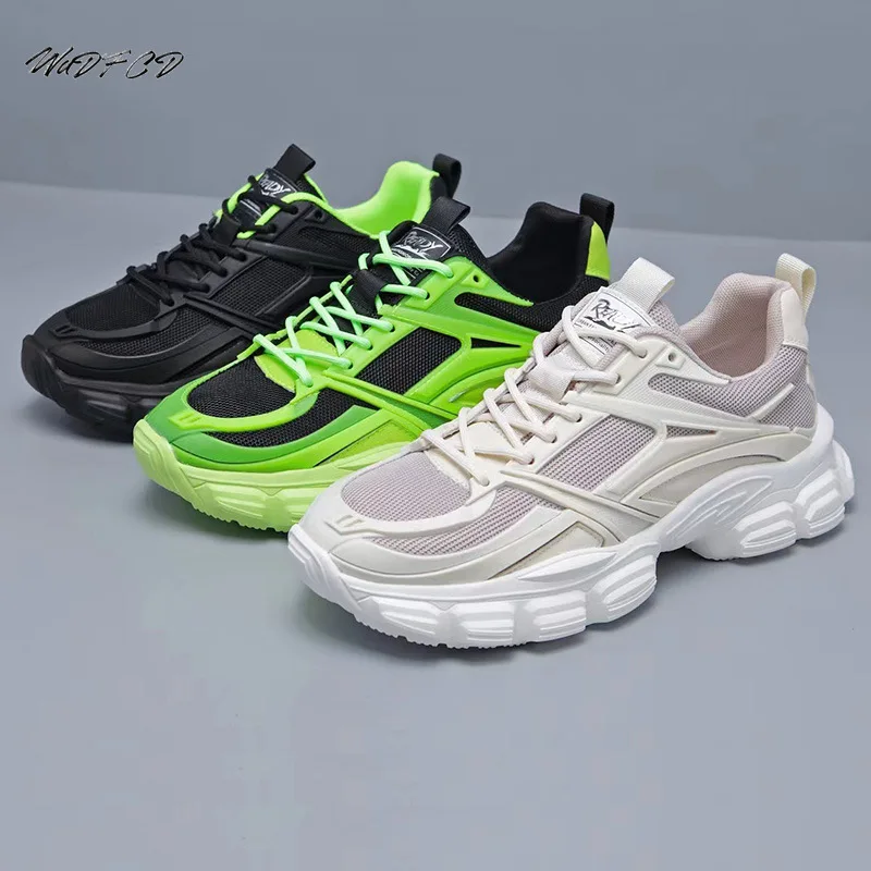 Men Luxury Chunky Sneakers Fashion Casual Secondary Leather Cowhide Mesh Breathable Height Increased Platform Running Shoes
Men Luxury Chunky Sneakers Fashion Casual Secondary Leather Cowhide Mesh Breathable Height Increased Platform Running Shoes