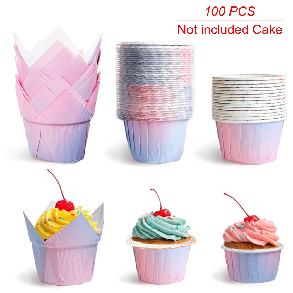 100pcs Gradient Cake Cups Mold Round Shaped Muffin Cupcake Liner Baking Molds DIY Kitchen Home Party Baking Dessert Supplies
100pcs Gradient Cake Cups Mold Round Shaped Muffin Cupcake Liner Baking Molds DIY Kitchen Home Party Baking Dessert Supplies