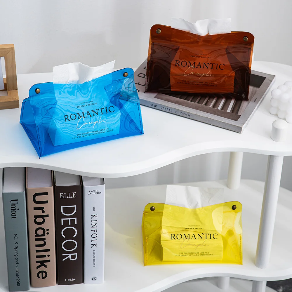 Creative PVC Tissue Box Holders Simple Living Room Tissue Case Kitchen Table Napkin Holder Bathroom Toilet Tissue Box Organizers
Creative PVC Tissue Box Holders Simple Living Room Tissue Case Kitchen Table Napkin Holder Bathroom Toilet Tissue Box Organizers