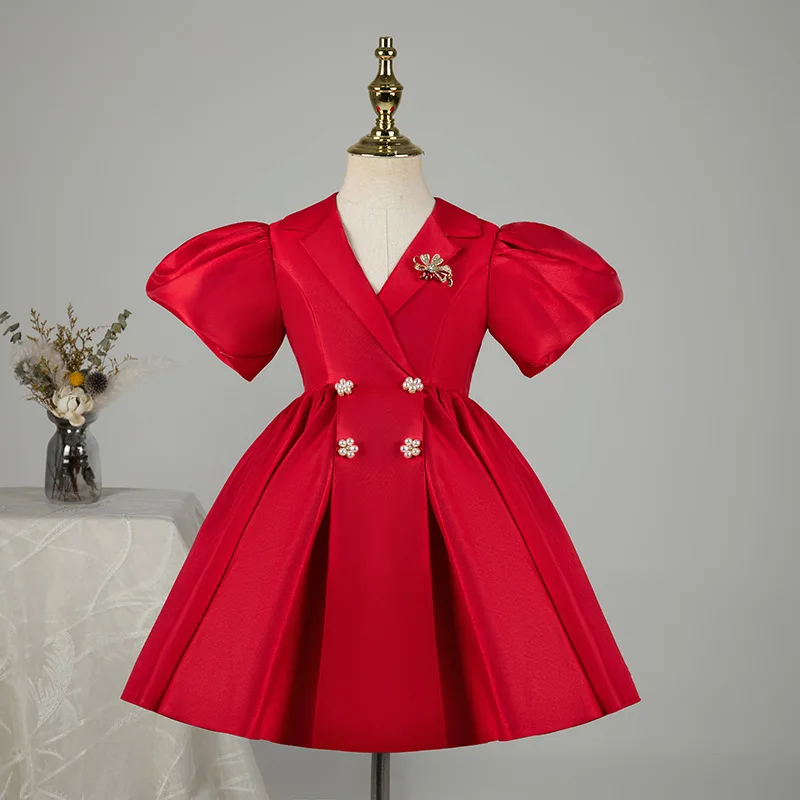 Платье для маленьких девочек, красное платье с глубоким V-образным вырезом и коротким рукавом для девочек, повседневное бальное платье для дня рождения, детское платье принцессы, высококачественное бальное платье
Платье для маленьких девочек, красное платье с глубоким V-образным вырезом и коротким рукавом для девочек, повседневное бальное платье для дня рождения, детское платье принцессы, высококачественное бальное платье