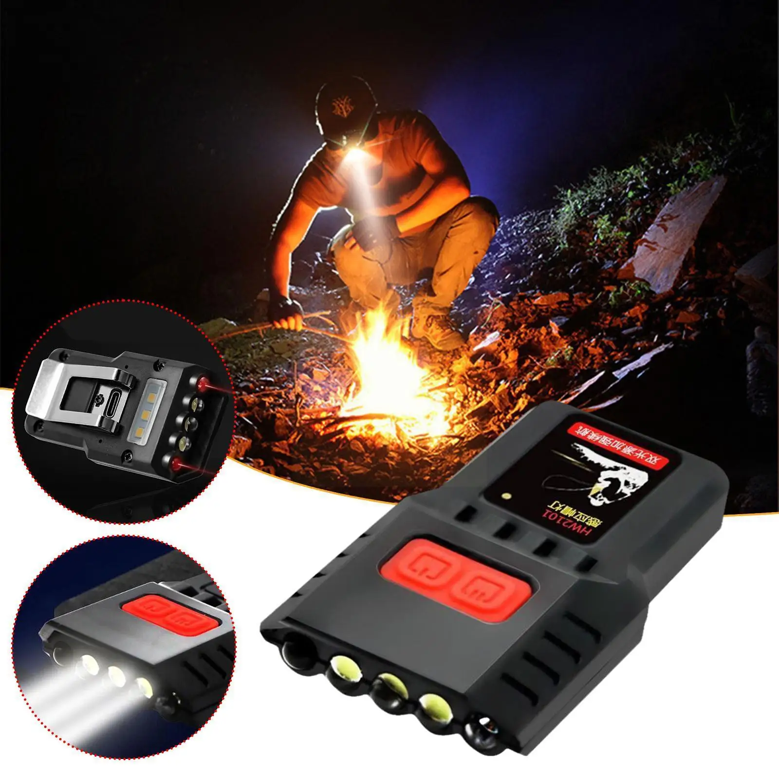 Hat Brim Light USB High Endurance Night Riding Light Source Wild Dual Light Head Light Fishing Running Induction Light N9P5
Hat Brim Light USB High Endurance Night Riding Light Source Wild Dual Light Head Light Fishing Running Induction Light N9P5