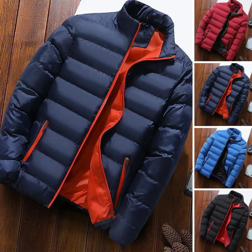 Men Jacket Stand Collar Padded Men Coat Thick Padded Winter Jackets for Men Windproof Warm Stylish Outerwear with Zipper Closure
Men Jacket Stand Collar Padded Men Coat Thick Padded Winter Jackets for Men Windproof Warm Stylish Outerwear with Zipper Closure