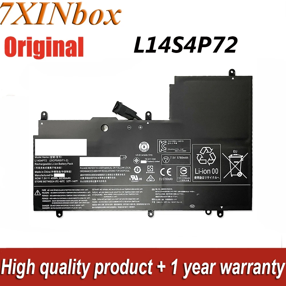 Оригинальный аккумулятор для ноутбука Lenovo Yoga3 14 14-IFI 14-ISE Yoga 7,5 6230 14ISK серии 7XINbox 700 V 45Wh 700 mAh L14S4P72 L14M4P72
Оригинальный аккумулятор для ноутбука Lenovo Yoga3 14 14-IFI 14-ISE Yoga 7,5 6230 14ISK серии 7XINbox 700 V 45Wh 700 mAh L14S4P72 L14M4P72