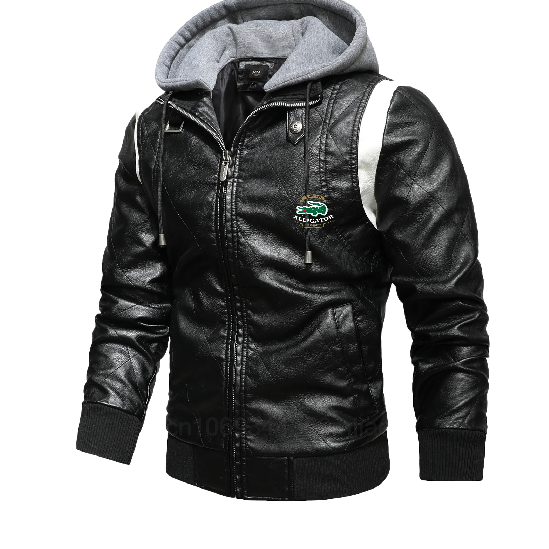 Men's leather jacket Men's winter motorcycle zipper hoodie Leather jacket Stand collar casual windbreaker Rope body hugging coat
Men's leather jacket Men's winter motorcycle zipper hoodie Leather jacket Stand collar casual windbreaker Rope body hugging coat