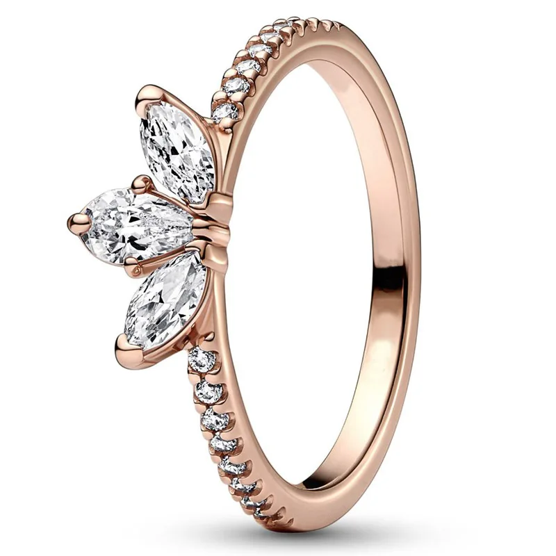 Original Sparkling Herbarium Cluster With Crystal Ring For Women 925 Sterling Silver Wedding Gift Fashion Jewelry 
Original Sparkling Herbarium Cluster With Crystal Ring For Women 925 Sterling Silver Wedding Gift Fashion Jewelry