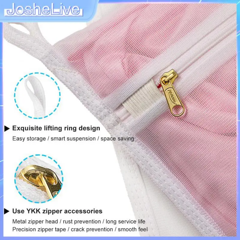 

Durable Washing Bag Zippered Multi Purpose Anti Deformation Laundry Bags Non Fluorescent Laundry Basket Mesh Bag Mesh Bra Bag