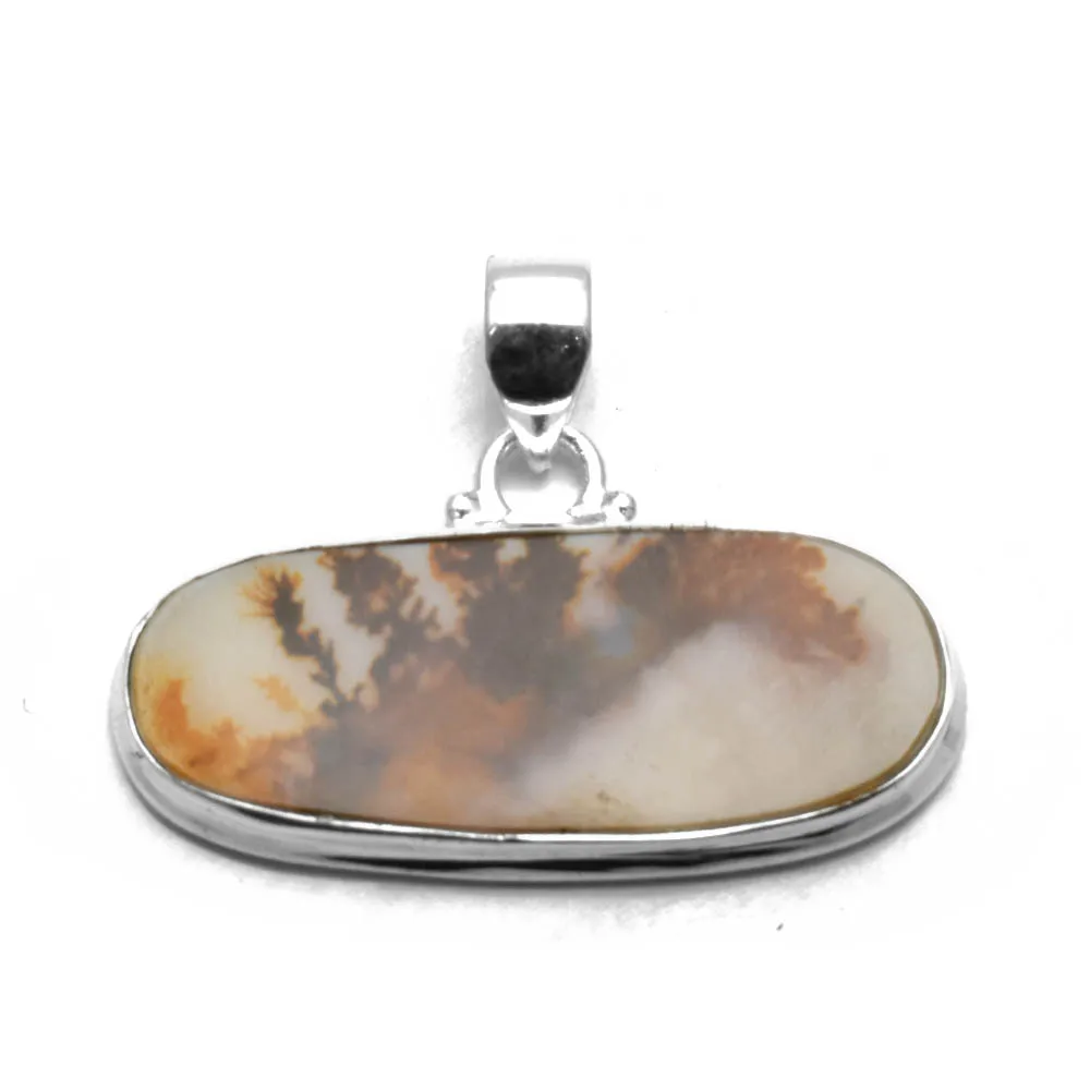 Genuine German Dendritic Agate Pendant 925 Sterling Silver, Women Jewelry Gift , 22 mm, AP9098
Genuine German Dendritic Agate Pendant 925 Sterling Silver, Women Jewelry Gift , 22 mm, AP9098
