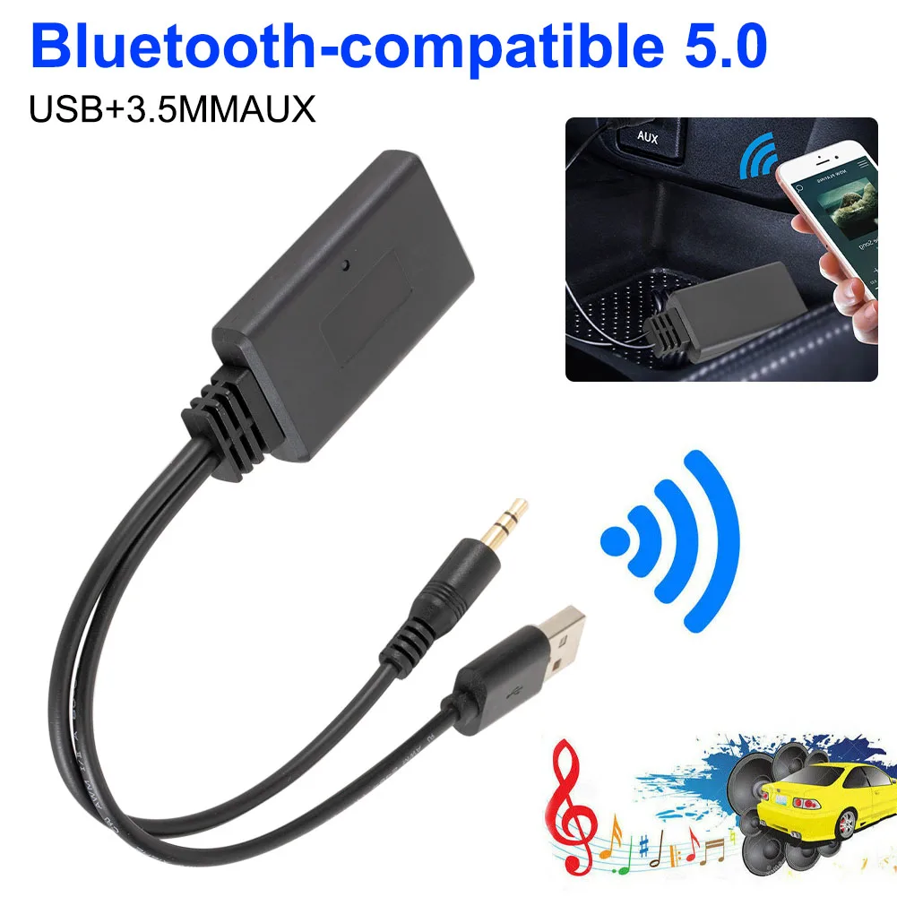 AUX Adapter For Car Bluetooth-Compatible Wireless USB Audio Receiver BT5.0 AUX 3.5mm Jack Auto Stereo Audio Speaker Auto Parts
AUX Adapter For Car Bluetooth-Compatible Wireless USB Audio Receiver BT5.0 AUX 3.5mm Jack Auto Stereo Audio Speaker Auto Parts