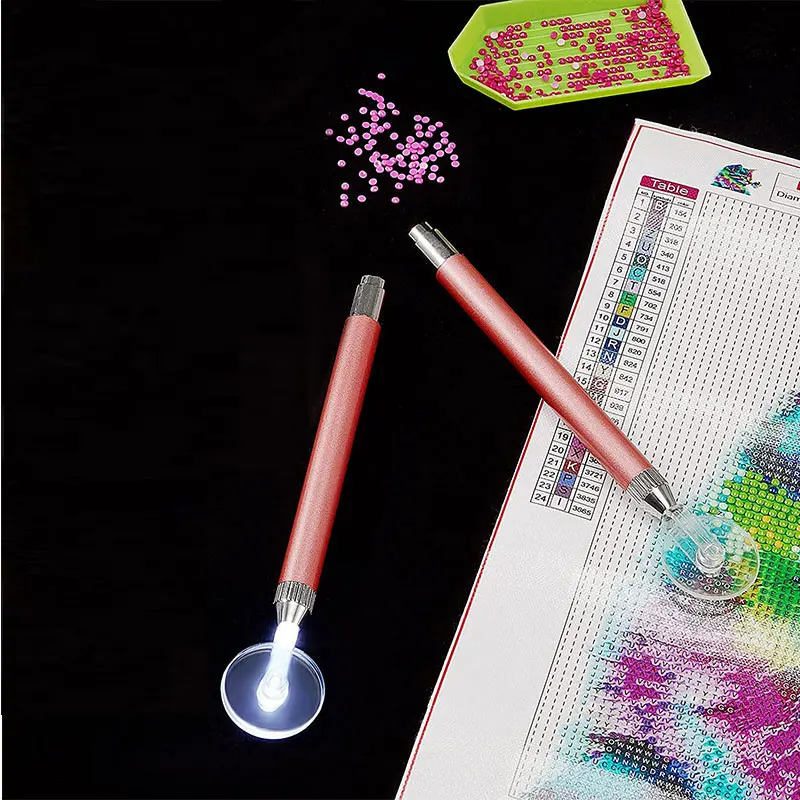 2 Pcs LED Diamond Painting Pen Wheel Set, Light Point Drill Pens Fast and Efficient Diamond Painting Supplies
2 Pcs LED Diamond Painting Pen Wheel Set, Light Point Drill Pens Fast and Efficient Diamond Painting Supplies