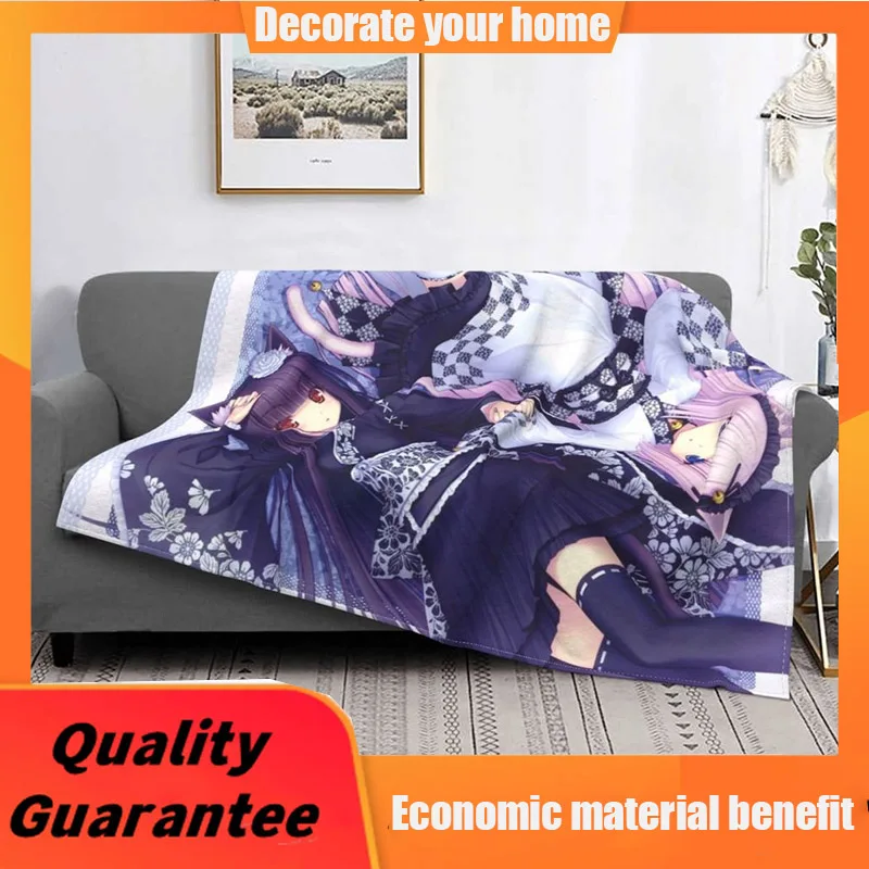 

Anime Nekopara Blanket Chocola Vanilla Kawaii Flannel Throw Blankets Bedroom Sofa Decoration Soft throw blanket