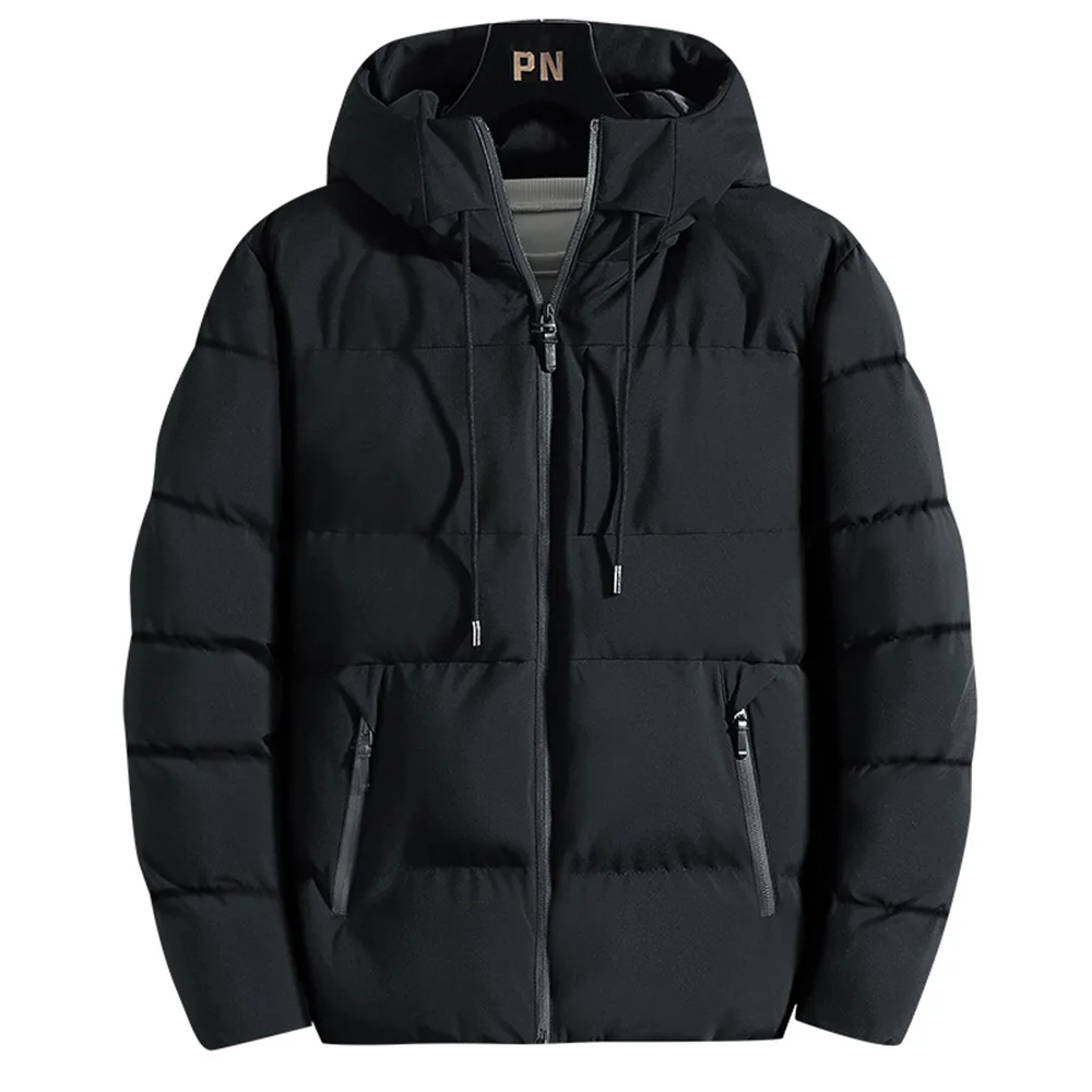Men's Winter Warm Hooded Parka Coats Long Sleeve Zip Up Pocket Design Coat Casual Men Thick Jacket Plus Size
Men's Winter Warm Hooded Parka Coats Long Sleeve Zip Up Pocket Design Coat Casual Men Thick Jacket Plus Size