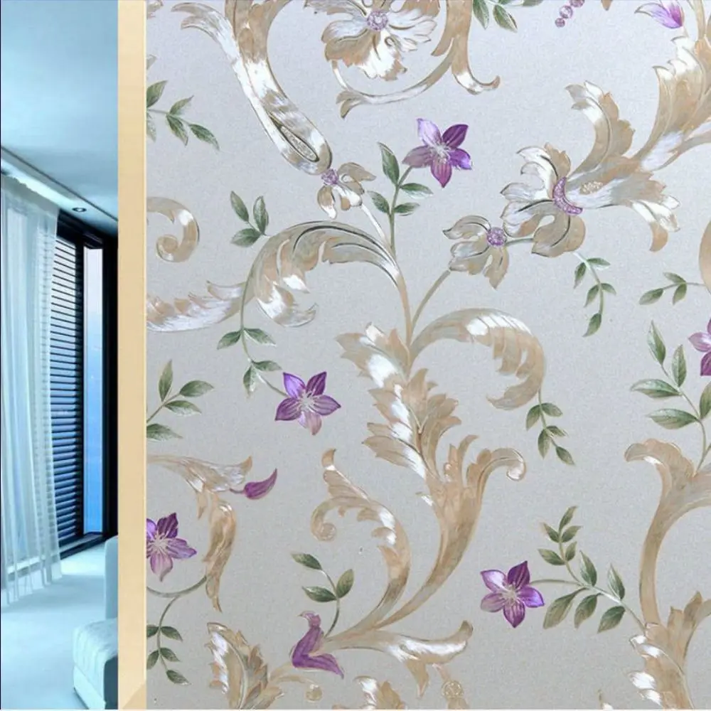 1M Flower Window Film Vinyl Opaque Glass Film Privacy Prot Stickers Frosted Electrostatic Stained Glass Decals For Home Decor
1M Flower Window Film Vinyl Opaque Glass Film Privacy Prot Stickers Frosted Electrostatic Stained Glass Decals For Home Decor