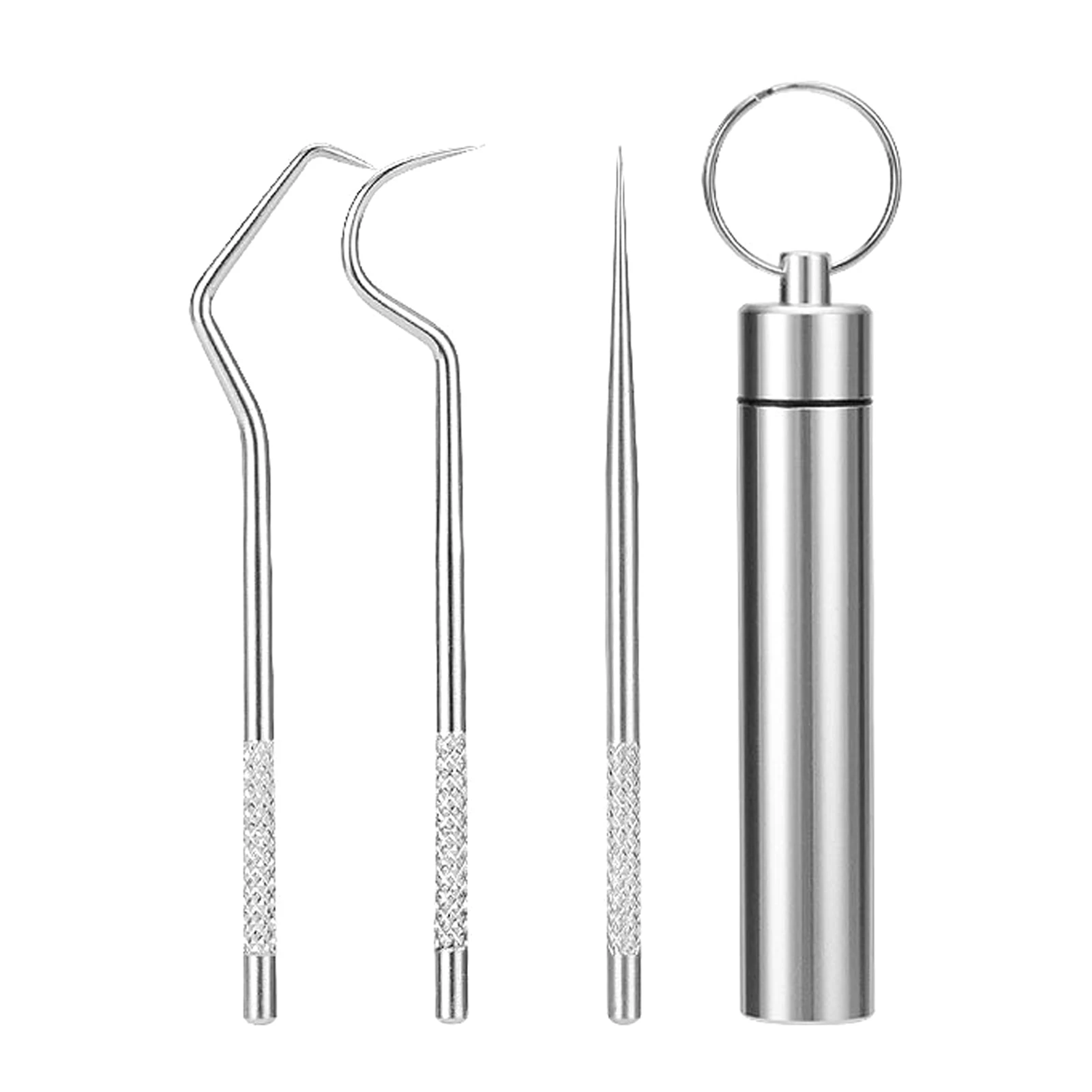 3pcs Camping Rustproof Portable Oral Care Travel Reusable Stainless Steel Toothpick Gift With Holder Practical Outdoor Picnic
3pcs Camping Rustproof Portable Oral Care Travel Reusable Stainless Steel Toothpick Gift With Holder Practical Outdoor Picnic
