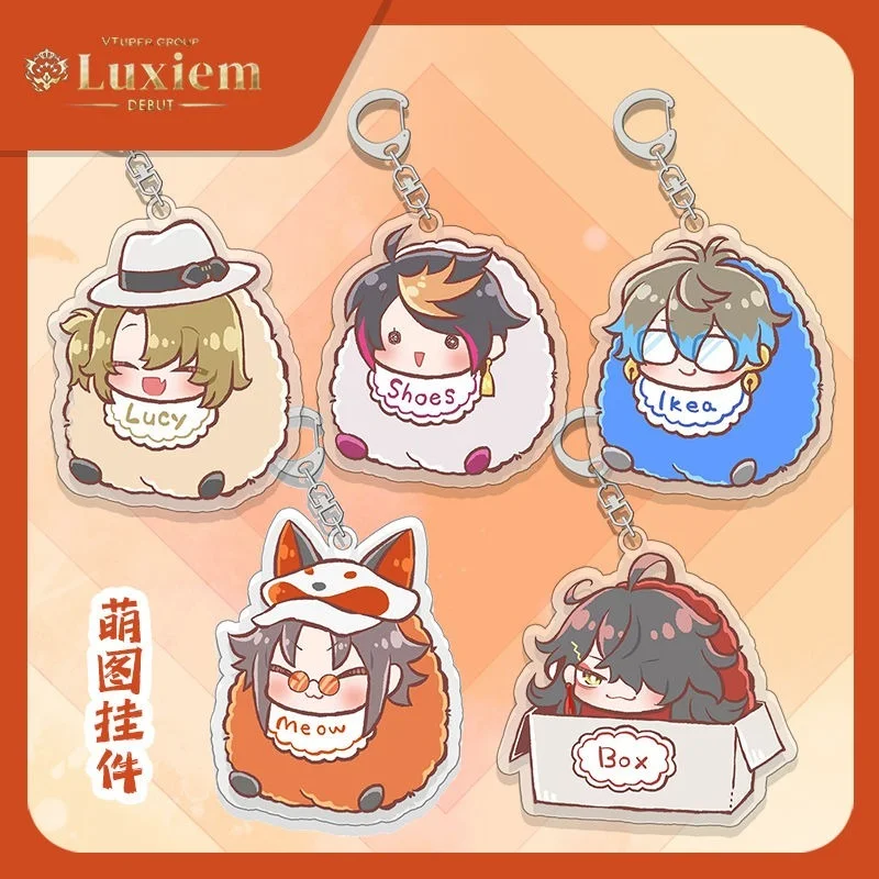 Nijisanji Luxiem Anime Keychain Women Mysta Ike Vox Shu Luca Key Chain Man Cute Acrylic Key Ring Pendant Ornament Bag Accesorios
Nijisanji Luxiem Anime Keychain Women Mysta Ike Vox Shu Luca Key Chain Man Cute Acrylic Key Ring Pendant Ornament Bag Accesorios