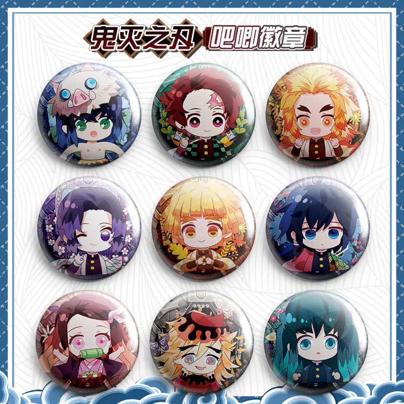 Anime Demon Slayer Tinplate Badge Anime Character Kamado Tanjiro Kochou Shinobu Kamado Nezuko Badge Anime Badge Anime Pins 
Anime Demon Slayer Tinplate Badge Anime Character Kamado Tanjiro Kochou Shinobu Kamado Nezuko Badge Anime Badge Anime Pins