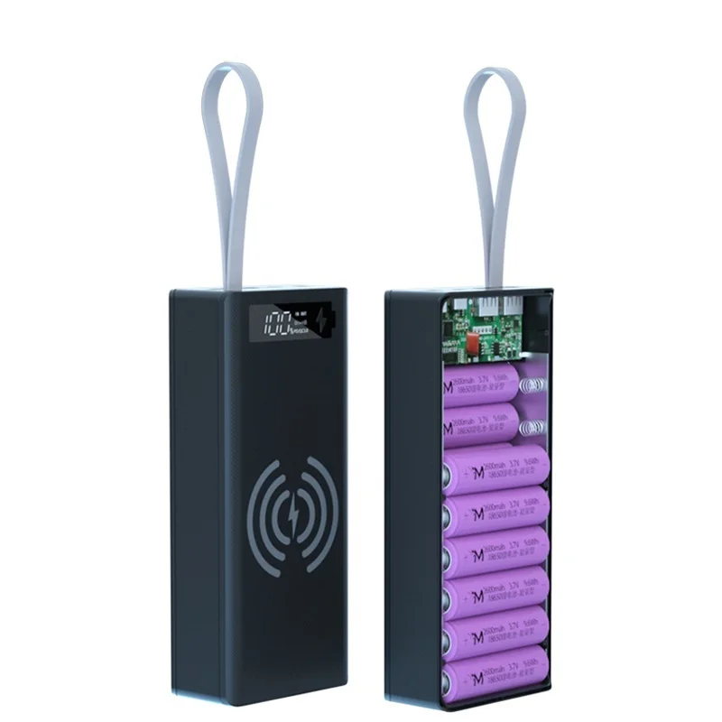 Зарядное устройство для аккумуляторов 16*18650, держатель внешнего аккумулятора, чехол с двумя USB и ЖК-дисплеем, поддержка быстрой и беспроводн...
Зарядное устройство для аккумуляторов 16*18650, держатель внешнего аккумулятора, чехол с двумя USB и ЖК-дисплеем, поддержка быстрой и беспроводн...