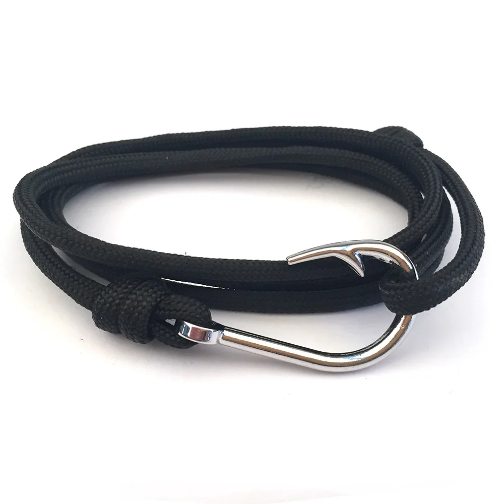 New Viking unisex silver fishhook multilayer cotton rope braided bracelet Navy hand-woven high-quality bracelet jewelry gift
New Viking unisex silver fishhook multilayer cotton rope braided bracelet Navy hand-woven high-quality bracelet jewelry gift