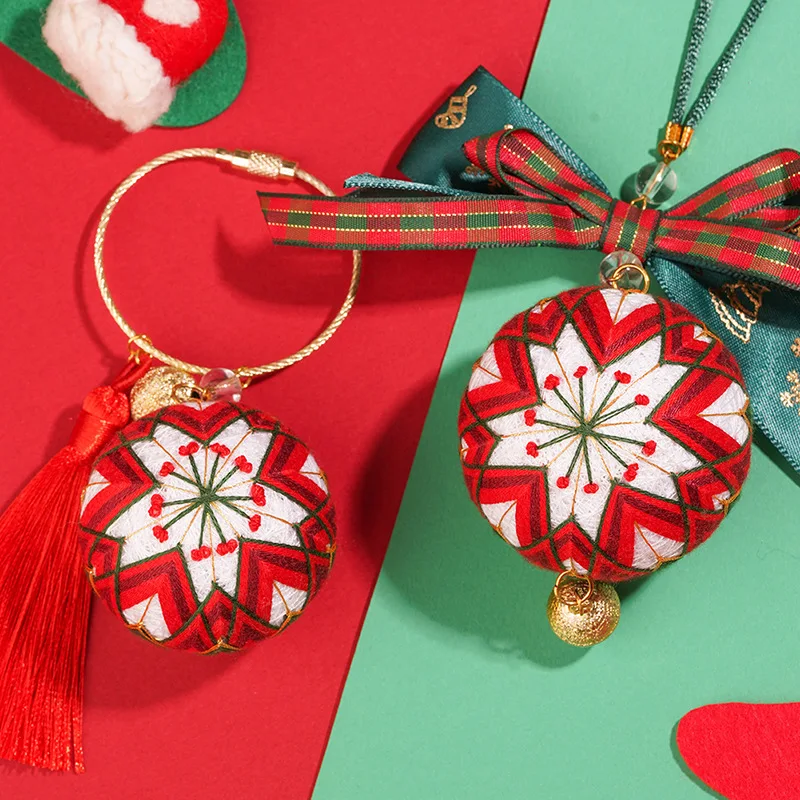 Christmas Temari Diy Embroidery Cross-stitch Material Package Knitting Accessorie Needlework Crafts for Adults Jewelry Pendant
Christmas Temari Diy Embroidery Cross-stitch Material Package Knitting Accessorie Needlework Crafts for Adults Jewelry Pendant
