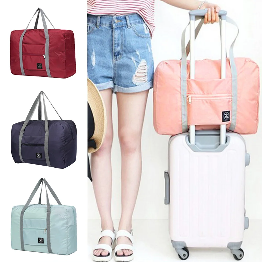 Foldable Travel Bags Women Portable Clothing Organizer Handbags Large Capacity Duffle Bag Black Solid ColorTravel Accessories
Foldable Travel Bags Women Portable Clothing Organizer Handbags Large Capacity Duffle Bag Black Solid ColorTravel Accessories