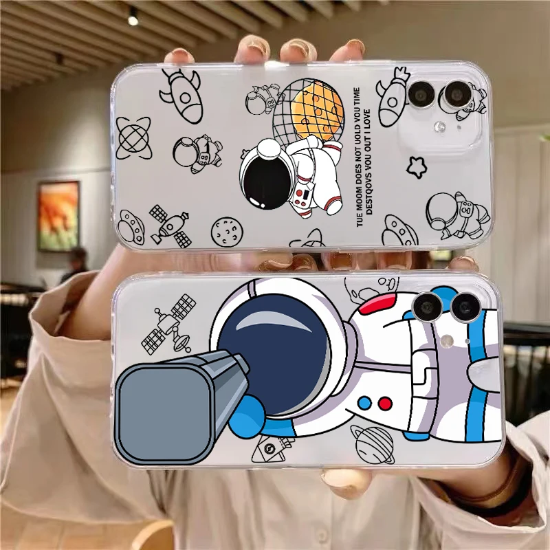 Cute Cartoon Astronaut Liquid Silicon Soft Etui Silicone Cover Carcasa Casetify Celular Black Funda 
Cute Cartoon Astronaut Liquid Silicon Soft Etui Silicone Cover Carcasa Casetify Celular Black Funda