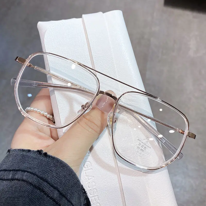 Big Frame Myopia Glasses Ultra-light Anti-blue Light Radiation Glasses Degree Korean Style Parallel Bars Nose Bridge Glasses
Big Frame Myopia Glasses Ultra-light Anti-blue Light Radiation Glasses Degree Korean Style Parallel Bars Nose Bridge Glasses