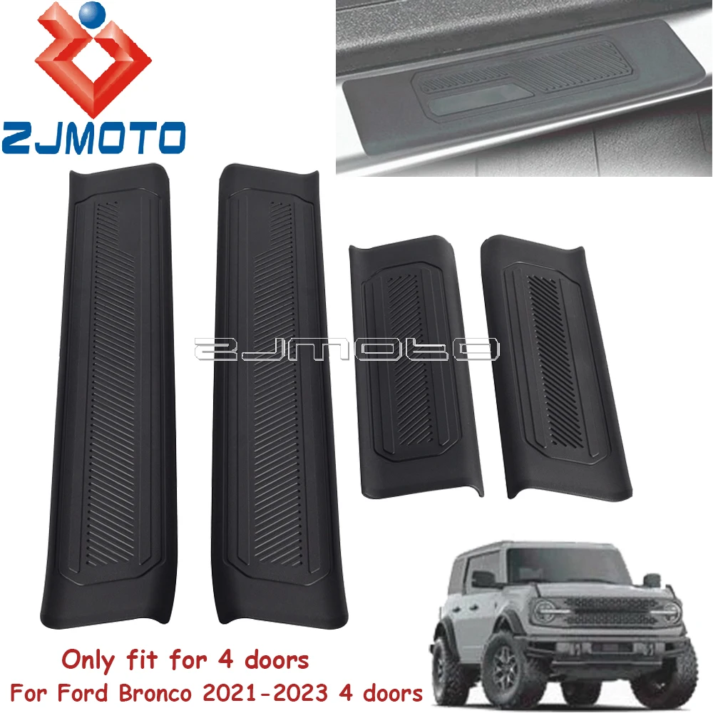 4 шт., защитные накладки на пороги автомобиля Ford Bronco 2021-2023
4 шт., защитные накладки на пороги автомобиля Ford Bronco 2021-2023