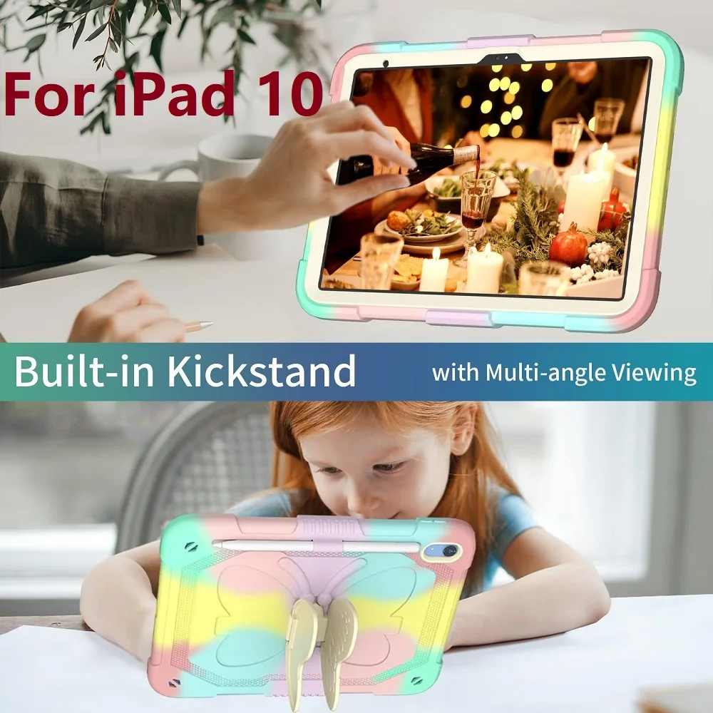 Butterfly Pattern Shockproof Case for iPad 10th 2022 10.9'' Cover for Apple iPad 10th Generation
Butterfly Pattern Shockproof Case for iPad 10th 2022 10.9'' Cover for Apple iPad 10th Generation