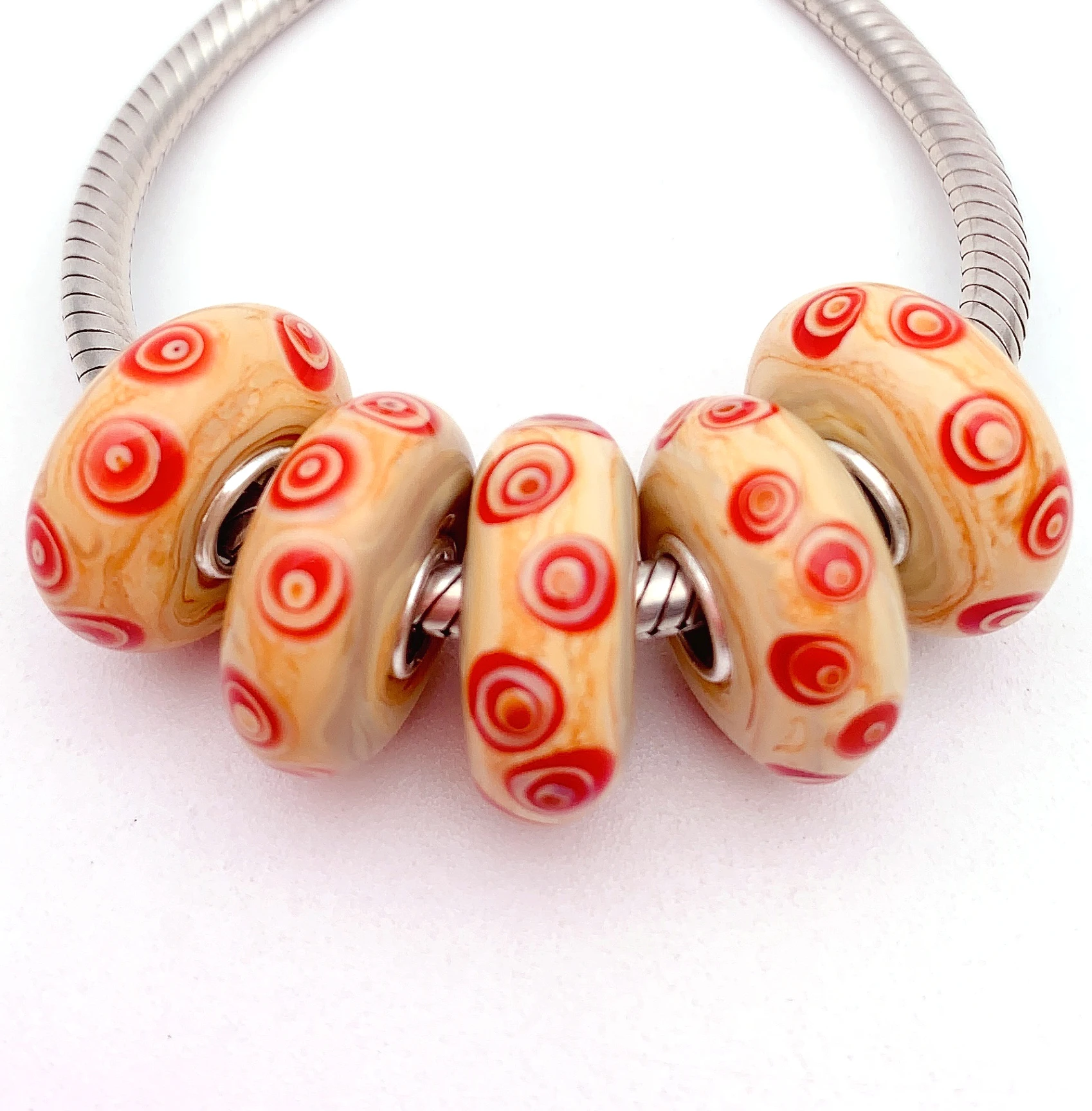 YG592 5X 100% Authenticity S925 Sterling Silver Beads Murano Glassbeads NEW Fit European Charms Bracelet Diy Jewelry Lampwork
YG592 5X 100% Authenticity S925 Sterling Silver Beads Murano Glassbeads NEW Fit European Charms Bracelet Diy Jewelry Lampwork