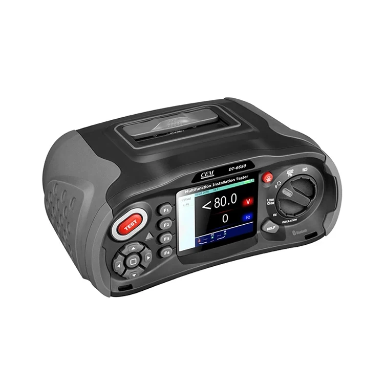 CEM DT-6650 Electrical Comprehensive Tester Fast High Current Loop RCD, PFG, PSC Digital Insulation Resistance Tester
CEM DT-6650 Electrical Comprehensive Tester Fast High Current Loop RCD, PFG, PSC Digital Insulation Resistance Tester