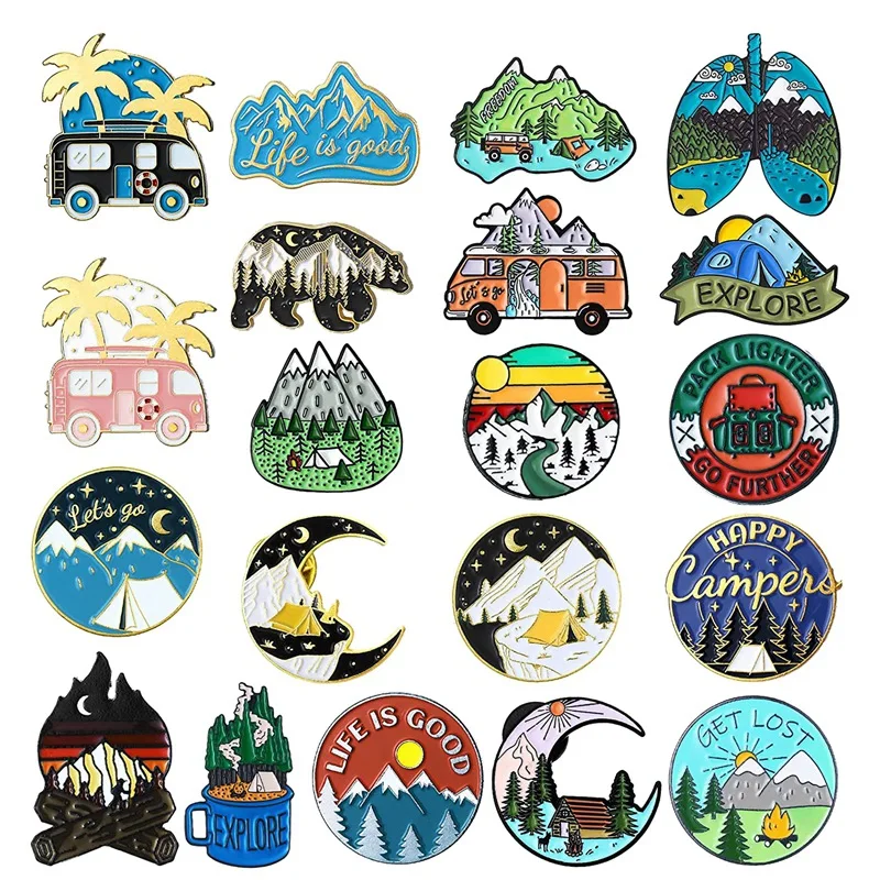 20-Pack Outdoor Enamel Pin Set Funny Camping Pins Natural Button Pins Vintage Lapel Pins Cute Mini Enamel Pins (Camping)
20-Pack Outdoor Enamel Pin Set Funny Camping Pins Natural Button Pins Vintage Lapel Pins Cute Mini Enamel Pins (Camping)