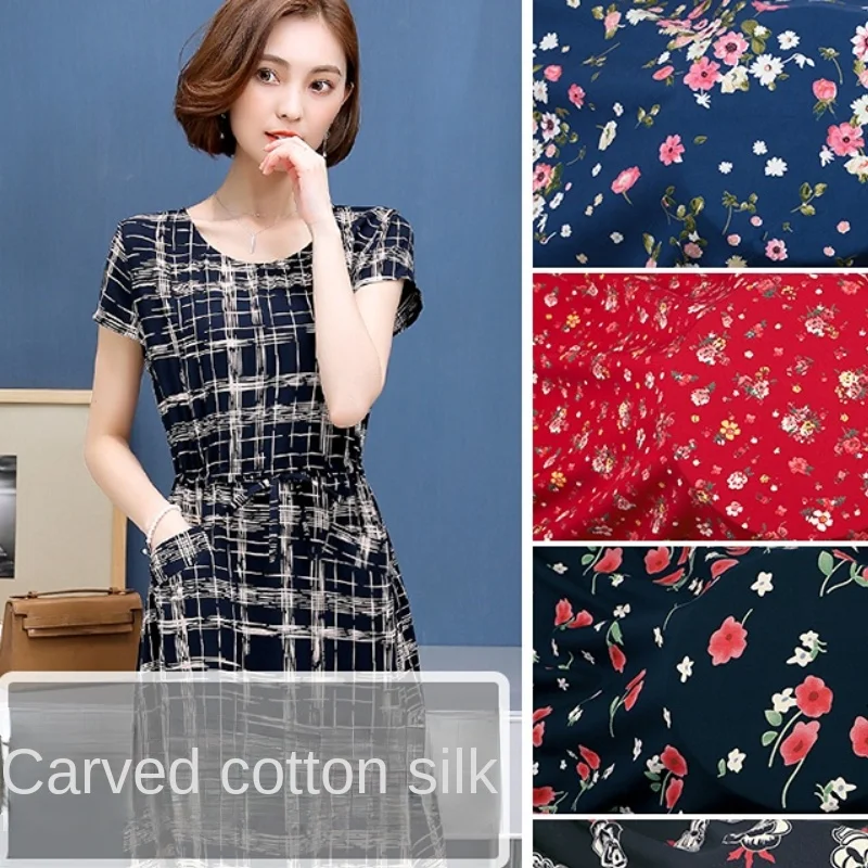 Printed Fabric Summer Dresses Shirts Pajamas Soft Comfortable Clothing Smooth Fashionable for Sewing Material Cloth By The Meter
Printed Fabric Summer Dresses Shirts Pajamas Soft Comfortable Clothing Smooth Fashionable for Sewing Material Cloth By The Meter