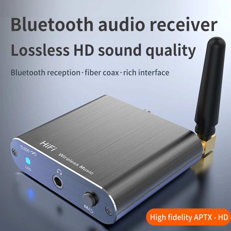 Coaxial Fiber AUX Audio Adapter Aptx Decodes Lossless HiFi Audio Reception Wireless Audio Adapter 5.2 Bluetooth Receiver
Coaxial Fiber AUX Audio Adapter Aptx Decodes Lossless HiFi Audio Reception Wireless Audio Adapter 5.2 Bluetooth Receiver