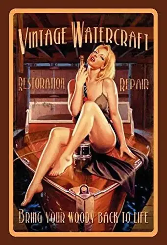 Kalynvi Vintage Watercraft Pin Up Girl Metal Custom Metal Sign 8X12In-Bar Cafe Restaurant Home Decor
Kalynvi Vintage Watercraft Pin Up Girl Metal Custom Metal Sign 8X12In-Bar Cafe Restaurant Home Decor