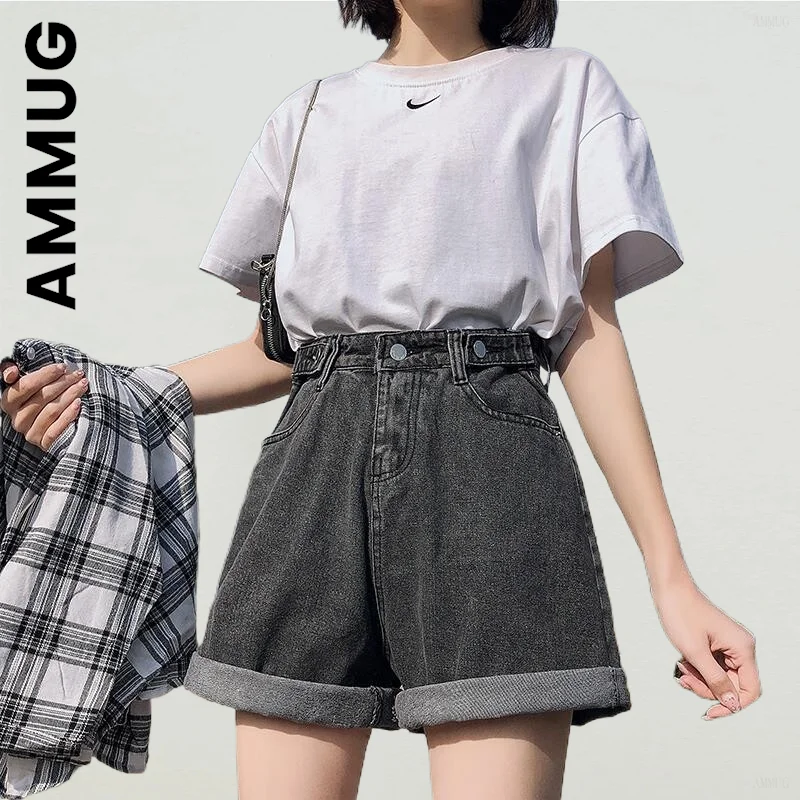 Женские шорты Ammug, новые свободные синие джинсовые шорты, качественные шорты, универсальные облегающие Женские Брюки
Женские шорты Ammug, новые свободные синие джинсовые шорты, качественные шорты, универсальные облегающие Женские Брюки