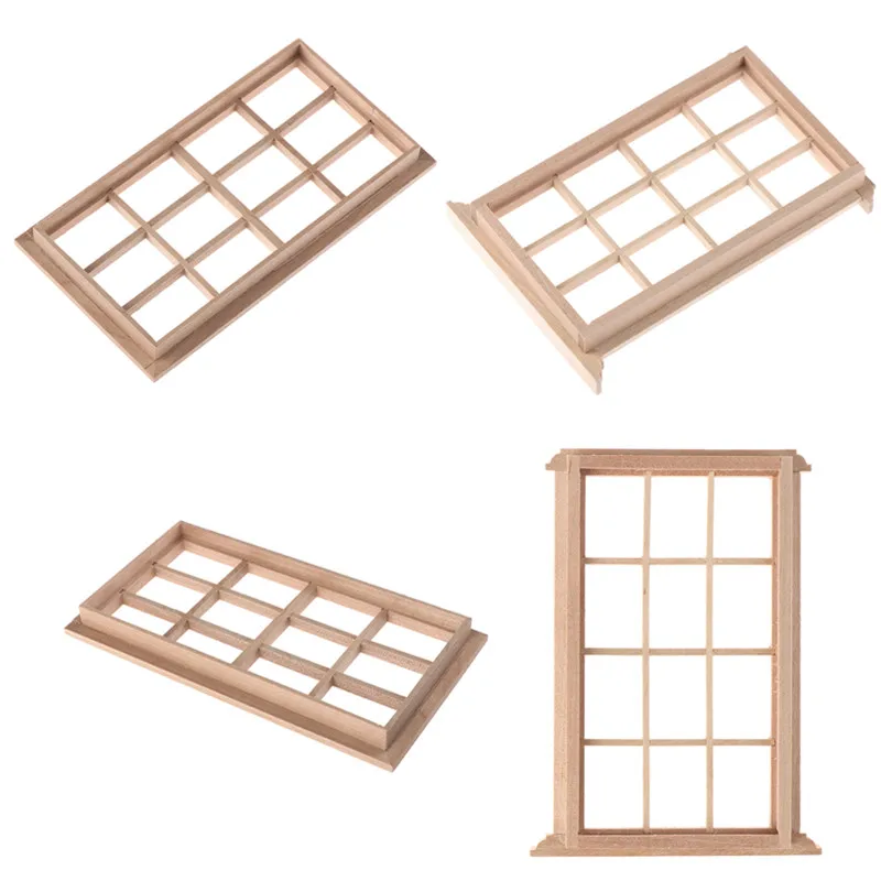 New 1:12 Dollhouse Wooden Window Frame Miniature Doll House Furniture Toys For DIY Dollhouse Furniture Muebles de muñecas
New 1:12 Dollhouse Wooden Window Frame Miniature Doll House Furniture Toys For DIY Dollhouse Furniture Muebles de muñecas