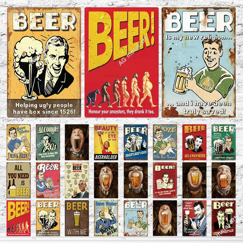 Funny Comics Alcohol Beer Tin Sign Shabby Rust Bar Pub Cafe Plate Poster Vintage Wall Decor Man Cave Sign Plate Painting Plaques
Funny Comics Alcohol Beer Tin Sign Shabby Rust Bar Pub Cafe Plate Poster Vintage Wall Decor Man Cave Sign Plate Painting Plaques