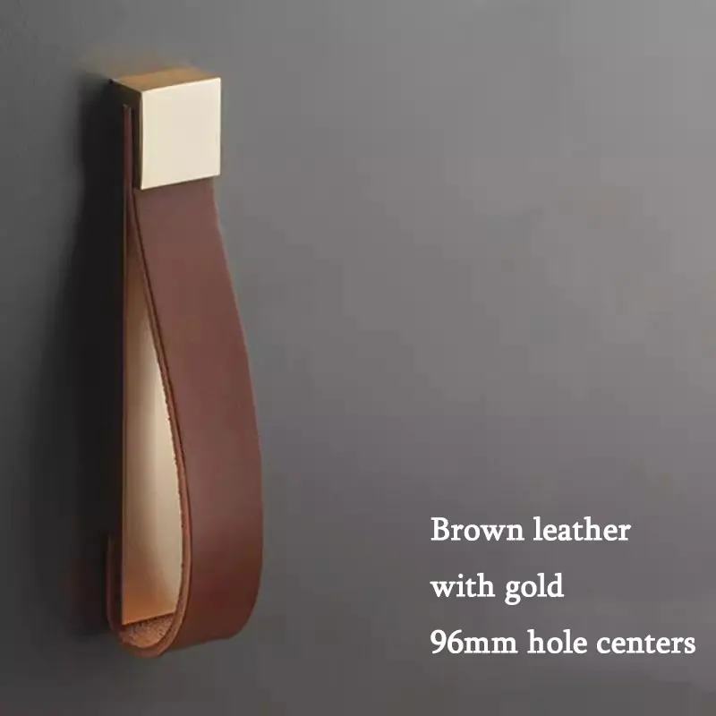 Ручки для шкафов из кожи, коричневые/черные, цинковый сплав
Ручки для шкафов из кожи, коричневые/черные, цинковый сплав