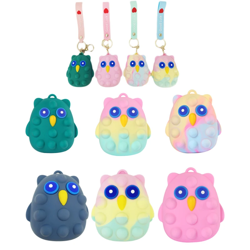 New Poped Fidget Toy Owl Pops Pinch Ball Decompression Silicone Coin Purse Pop Push Adult Decompression Toy Kids Birthday Gift
New Poped Fidget Toy Owl Pops Pinch Ball Decompression Silicone Coin Purse Pop Push Adult Decompression Toy Kids Birthday Gift
