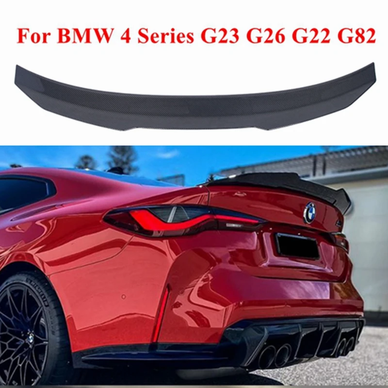 Real Carbon Fiber Car Trunk Lid Lip Rear Trunk Spoiler Wing For BMW 4 Series G23 G26 G22 G82 430i 2 Doors 4 Doors 2020-2022
Real Carbon Fiber Car Trunk Lid Lip Rear Trunk Spoiler Wing For BMW 4 Series G23 G26 G22 G82 430i 2 Doors 4 Doors 2020-2022