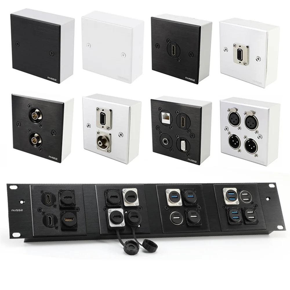 1Pcs Wall Plug Information Box Four 4-Hole Audio and Video AV Socket Power Supply 86 Panel A86-4D-B Multimedia
1Pcs Wall Plug Information Box Four 4-Hole Audio and Video AV Socket Power Supply 86 Panel A86-4D-B Multimedia