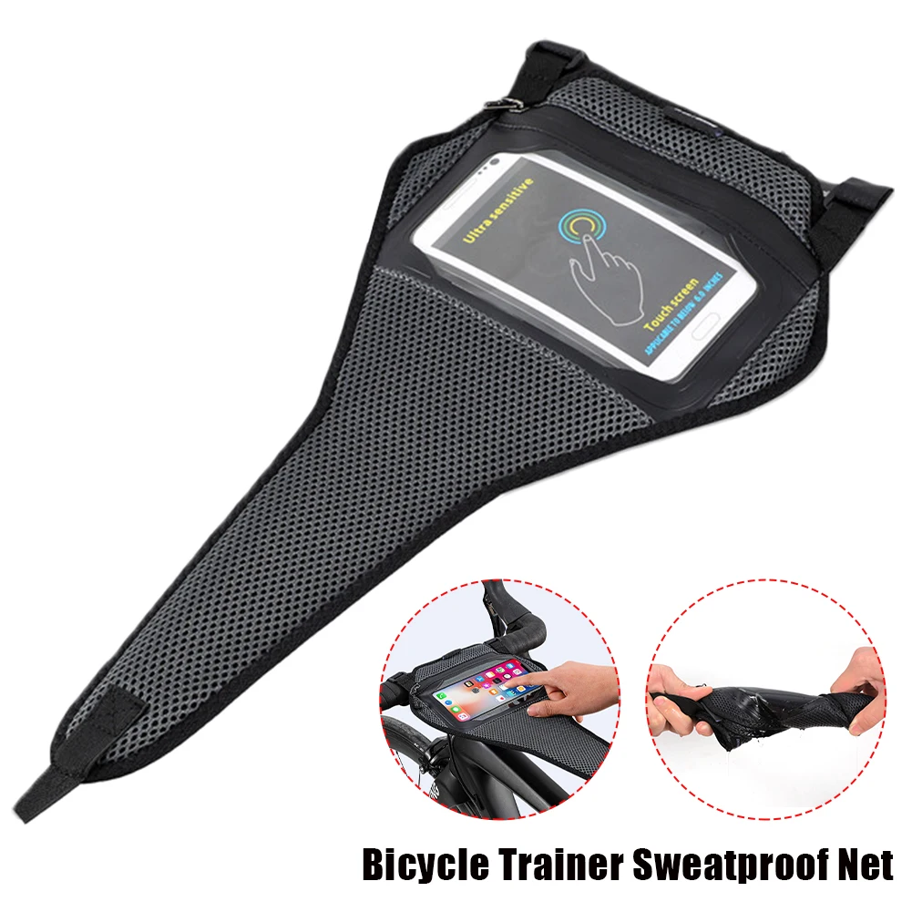 Bike Frame Sweat Guard Bicycle Trainer Sweatproof Net With Phone Bag For Cycling Training Bike Rollers Bicycle Accessories
Bike Frame Sweat Guard Bicycle Trainer Sweatproof Net With Phone Bag For Cycling Training Bike Rollers Bicycle Accessories