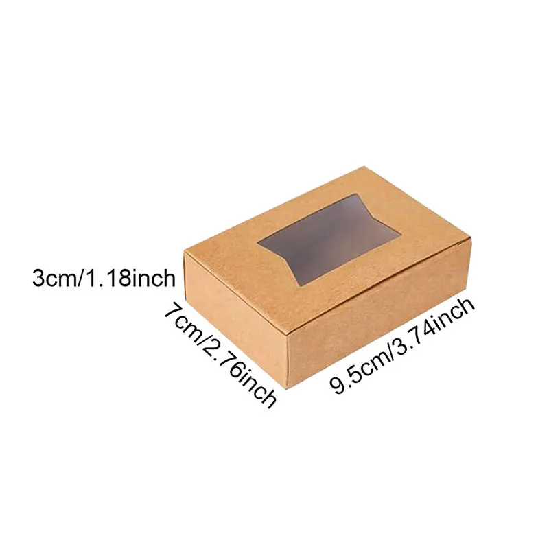 20/50 Шт. Маленьких Прямоугольных Коробок Из Крафт-бумаги С Прозрачными Окнами Для Мини-мыла, Подарочной Упаковки, Выпечки
20/50 Шт. Маленьких Прямоугольных Коробок Из Крафт-бумаги С Прозрачными Окнами Для Мини-мыла, Подарочной Упаковки, Выпечки
