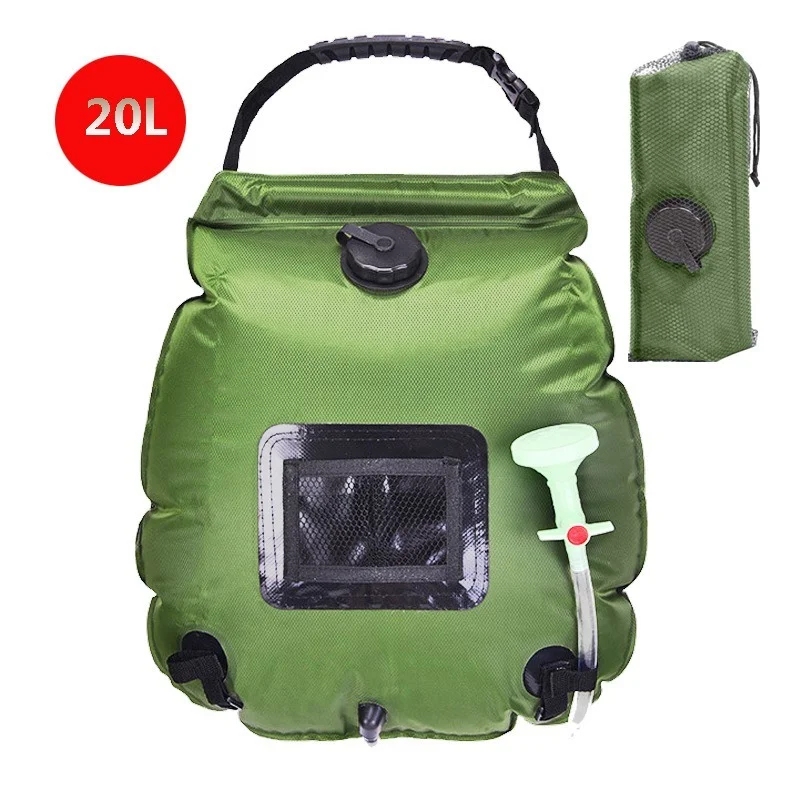 20L Water Bag Outdoor Camping Shower Bag Solar Heating Portable Mountaineering Shower Equipment with Switchable Shower Head
20L Water Bag Outdoor Camping Shower Bag Solar Heating Portable Mountaineering Shower Equipment with Switchable Shower Head
