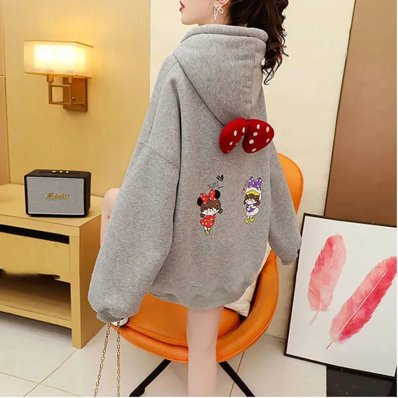 Fashion Thicken Hoodies Women's Trend Korean Style Loose Casual Cute Print Hooded Autumn Winter 2022 New Sweatshirt Ropa Mujer
Fashion Thicken Hoodies Women's Trend Korean Style Loose Casual Cute Print Hooded Autumn Winter 2022 New Sweatshirt Ropa Mujer