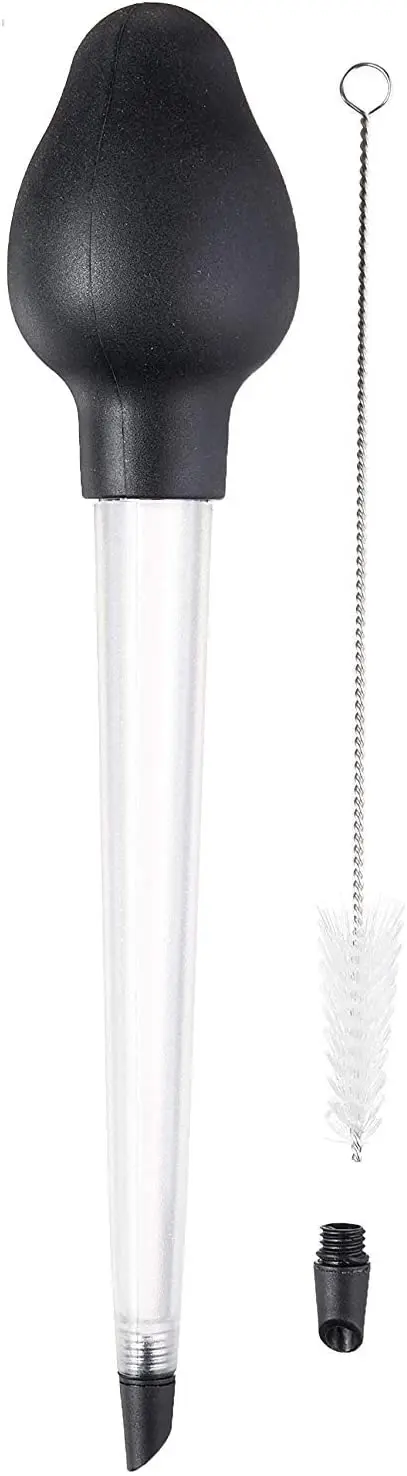 Baster easy to use, with angular tip, no drip for roasting turkey, dishwasher washable, silicone and BPA-free , large, 1 unit, t
Baster easy to use, with angular tip, no drip for roasting turkey, dishwasher washable, silicone and BPA-free , large, 1 unit, t