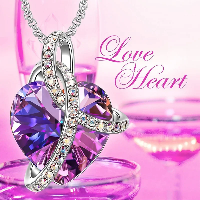 Purple Heart Necklace for Woman Fashion Sweet Romantic Pendant Jewelry Eternal Love Holiday Gift for Wife Sister Mom
Purple Heart Necklace for Woman Fashion Sweet Romantic Pendant Jewelry Eternal Love Holiday Gift for Wife Sister Mom