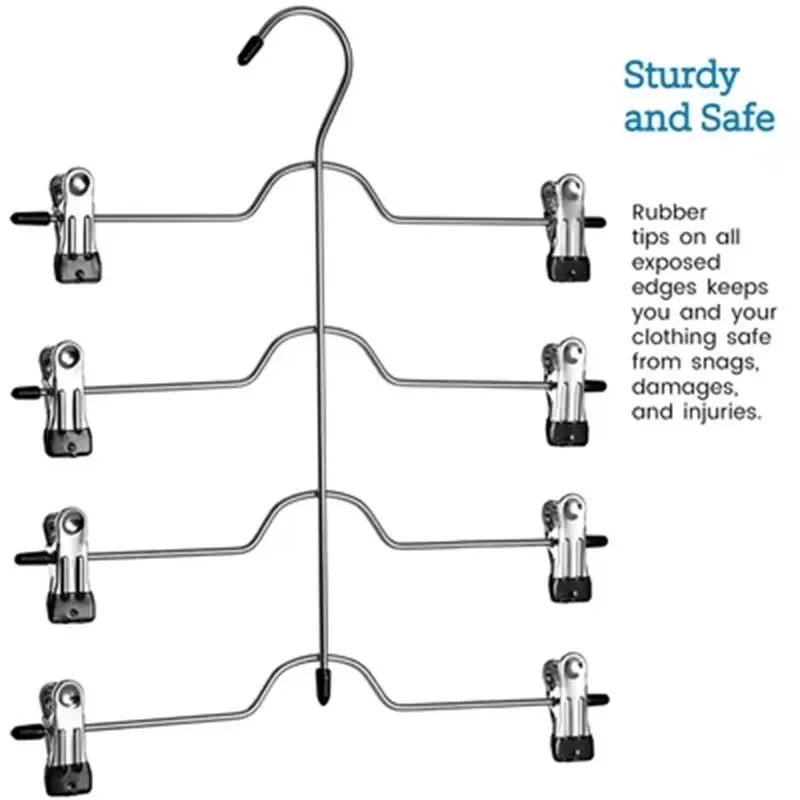 2023 1PC MultiFunctional Four -Layer Stainless Steel Trousers Clip Skirt Pants Hanger Rack With 8 Clips Storage Organizer Save S
2023 1PC MultiFunctional Four -Layer Stainless Steel Trousers Clip Skirt Pants Hanger Rack With 8 Clips Storage Organizer Save S