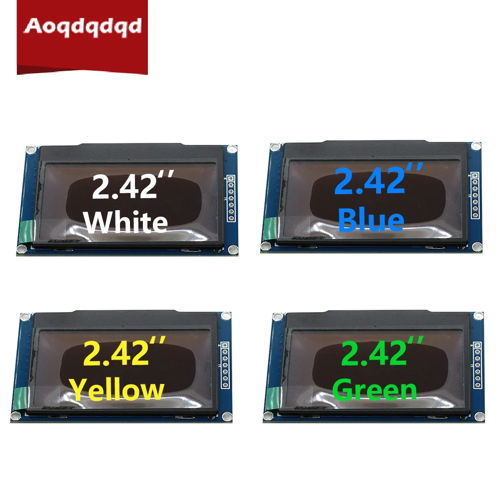 

2.42 inch 128*64 OLED Display Module 2.42" 7 Pin SSD1309 12864 LCD Display Screen 128X64 IIC I2C for Arduino Raspberry Pi STM32